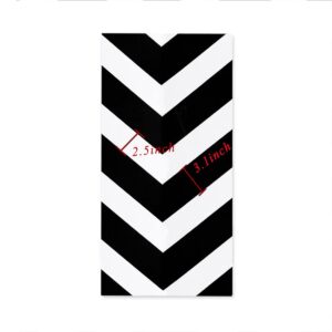 17.3"x118" Peel and Stick Wallpaper Black and White Contact Paper Removable Wallpaper Stripe Self-Adhesive Contact Paper Waterproof Wallpaper Decorative for Wall Covering Cabinets Shelves Liner