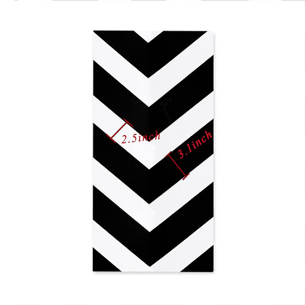 17.3"x118" Peel and Stick Wallpaper Black and White Contact Paper Removable Wallpaper Stripe Self-Adhesive Contact Paper Waterproof Wallpaper Decorative for Wall Covering Cabinets Shelves Liner