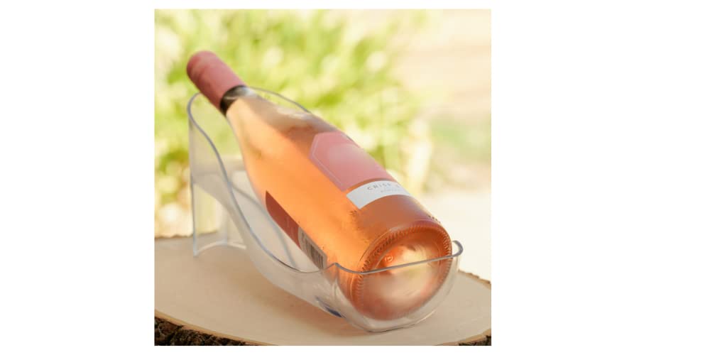 Fridge Wine Saver – Refrigerator Wine Bottle Holder. Elegant Wine Storage, Organizer for Opened Bottles in Fridge or Table-top. Wine Rack for Standard Size and Large 1.5L Wine Bottles (750 ML)