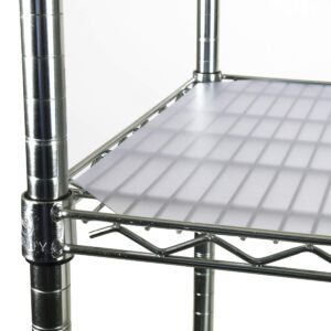 pvc shelf liners for wire shelving, 4 pack, clear shelf liners, for shelf size 30" x 12" (actual cut size 29" x 11")