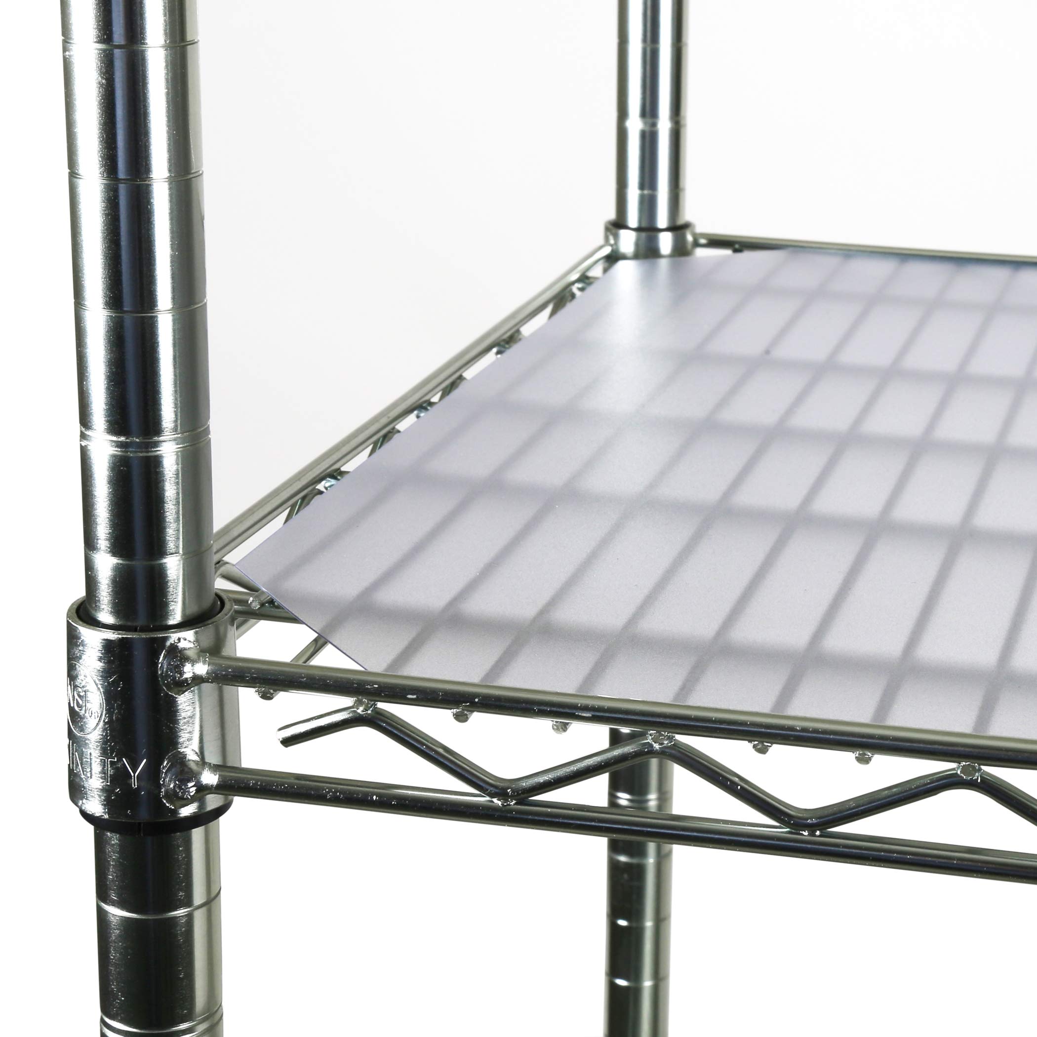 PVC Shelf Liners for Wire Shelving, 4 Pack, Clear Shelf Liners, for Shelf Size 30" x 12" (Actual Cut Size 29" x 11")