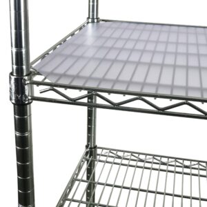 PVC Shelf Liners for Wire Shelving, 4 Pack, Clear Shelf Liners, for Shelf Size 30" x 12" (Actual Cut Size 29" x 11")