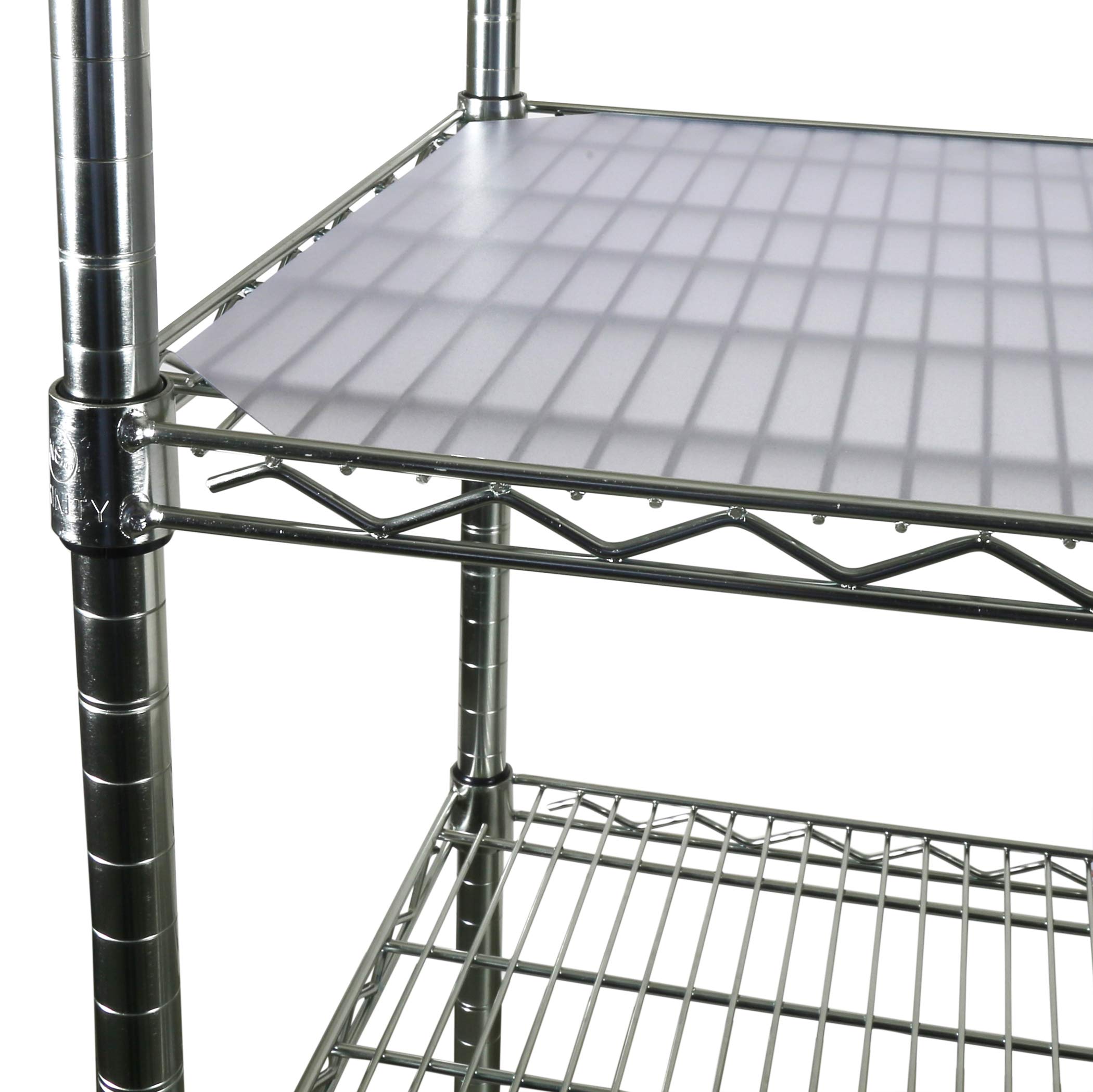 PVC Shelf Liners for Wire Shelving, 4 Pack, Clear Shelf Liners, for Shelf Size 30" x 12" (Actual Cut Size 29" x 11")