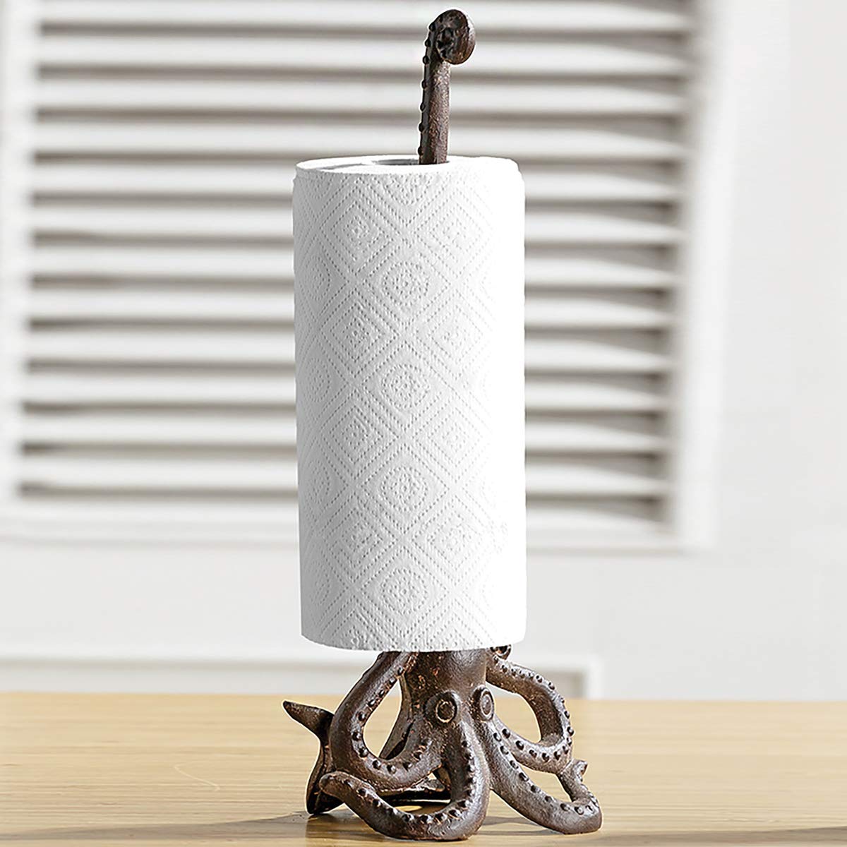 Cast Iron Octopus Paper Towel Holder