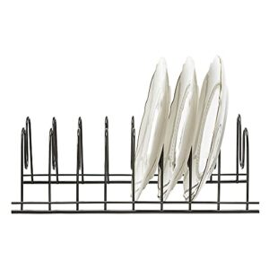 SANNO Pan Pot Lid Holder Kitchen Lid Rack Organizer for Plates, Cutting Boards Bakeware, Cooling Racks, Pots & Pans, Serving Trays stain,stainless steel nickel