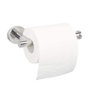 tocten toilet paper holder-toilet paper roll holder wall mounted for bathroom, thicken 304 stainless steel drilling tissue paper dispenser，toilet paper rack for toilet, kitchen office(polish chrome)
