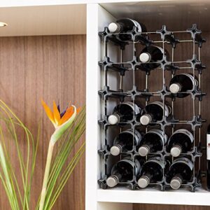 Nook Wine Rack Small Kit 9 - Bottle Rack with Modular System - Practical Wine Rack Bottle Holder