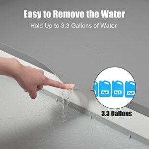 Under Sink Mat, 34" x 22" Waterproof Silicone Under Sink Liner,Under Sink Mat Kitchen & Bathroom Cabinet Liner, Raised Edge Under Sink Cabinet Mat,Prevent Drips, Leaks, Spills (Gray)