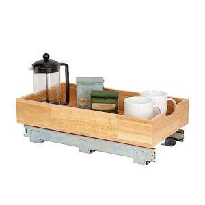 household essentials glidez wood 1-tier sliding cabinet organizer: 11.5-inch wide