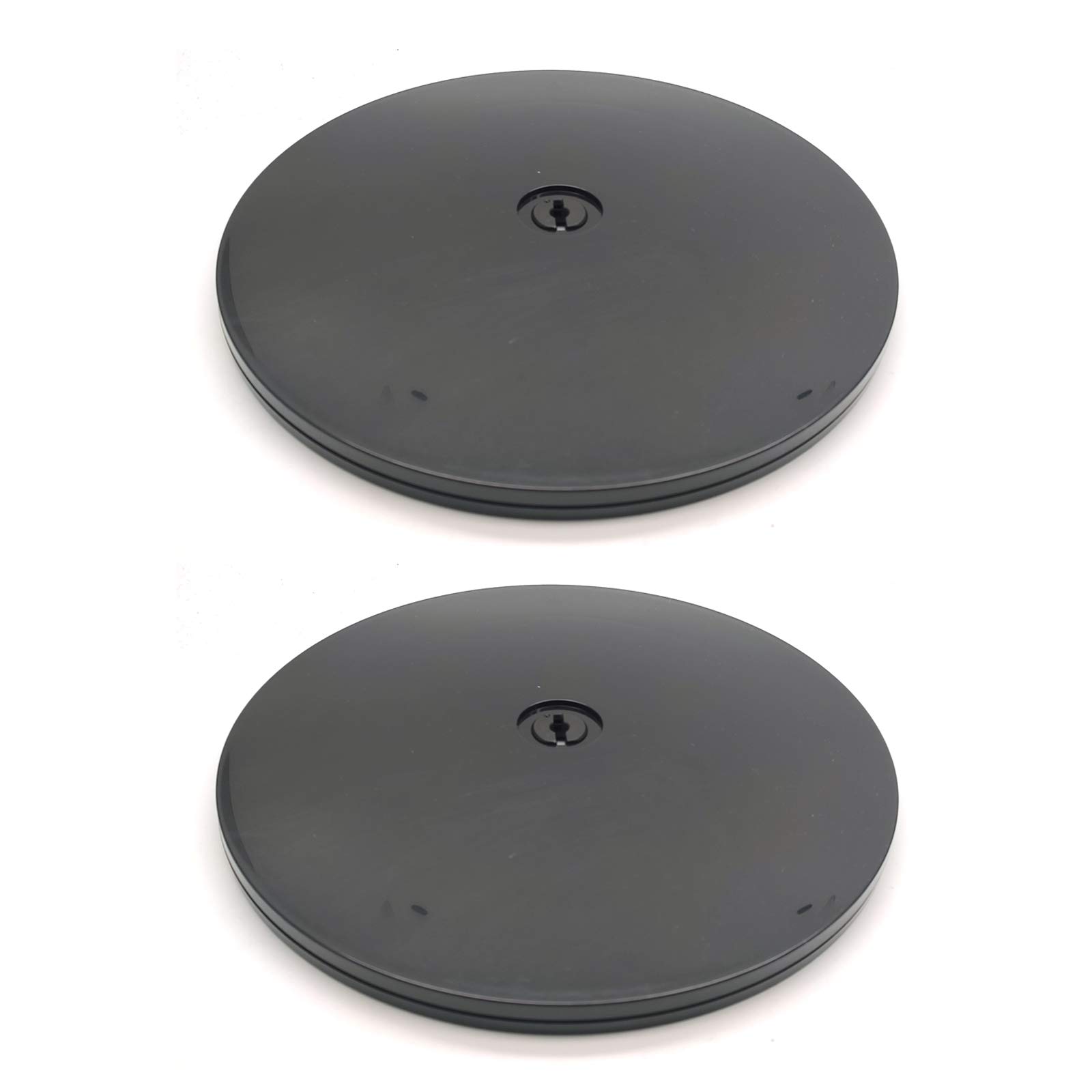 Acrylic Lazy Suzan,2-Pack,Susenya 6 inches Lazy Susan Turntable Organization for Pantry, Countertop, Shelf, Bathroom,Table, Vanity Black