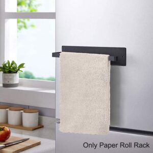 Magnetic Towel Bar, Kitchen Towel Rack Magnetic Paper Towel Holder for Refrigerator Multifunctional Paper Roll Rack Cabinet Towel Bar for Bathroom, Toilet, Drill Free - White