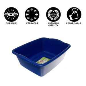 Wash Basin, 12 Quart Dish Pan, Plastic Wash Tub Dishpan Basin, Tub for Soaking Feet, Dish Pans For Washing Dishes, Dish Tub, Plastic Basin, Cleaning Supplies, 4 Asst. Colors, Size: 15''X12.6''X5.3''