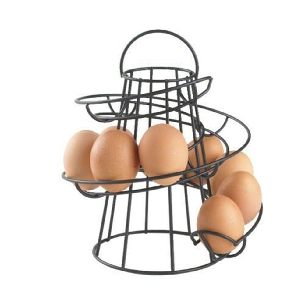 Egg Holder, Spiral Egg Holder, Modern Spiraling Dispenser Rack, Egg Storage Egg Display Rack Eggs Organizer Shelf Egg Basket for Countertop Kitchen