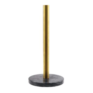 sing f ltd industrial vertical tube paper towel holder countertop for kitchen and bathroom black marble brass storage