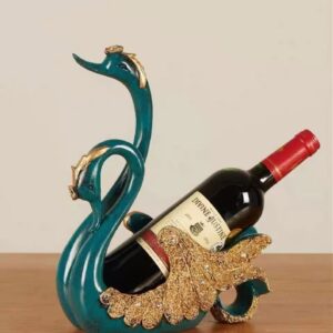 CicodonaGift Wine Bottle Holder Swan Animal Statue for Country Farm Kitchen Decor Tabletop Wine Stands & Racks and Decorative Gifts