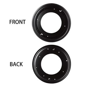 2Pack 12" Lazy Susan Hardware 5/16 Thick Turntable Bearing Swivel Plate 1000lbs Load Capacity Round Lazy Susan Turntable Base for Rotating Table, Serving Tray, Corner Shelves, Book Rack, Black