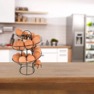 MISTIC COOL Egg Rack Spiral Countertop Egg Holder for Fresh Eggs