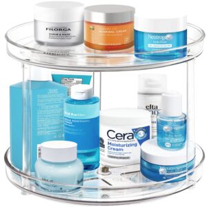 2 Tier and 3 Tier Lazy Susan Organizer 9.25Inch, Bathroom Organizer Make up Organizer and Storage