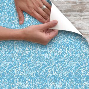 Con-Tact Brand Creative Covering Self Adhesive Vinyl Drawer and Shelf Liner, 18' 'x 9', Batik Blue (09F-C9W73-12)