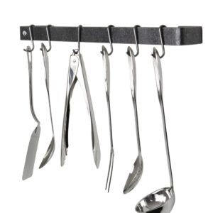 Enclume Premier 24-Inch Utensil Bar Wall Pot Rack, Hammered Steel