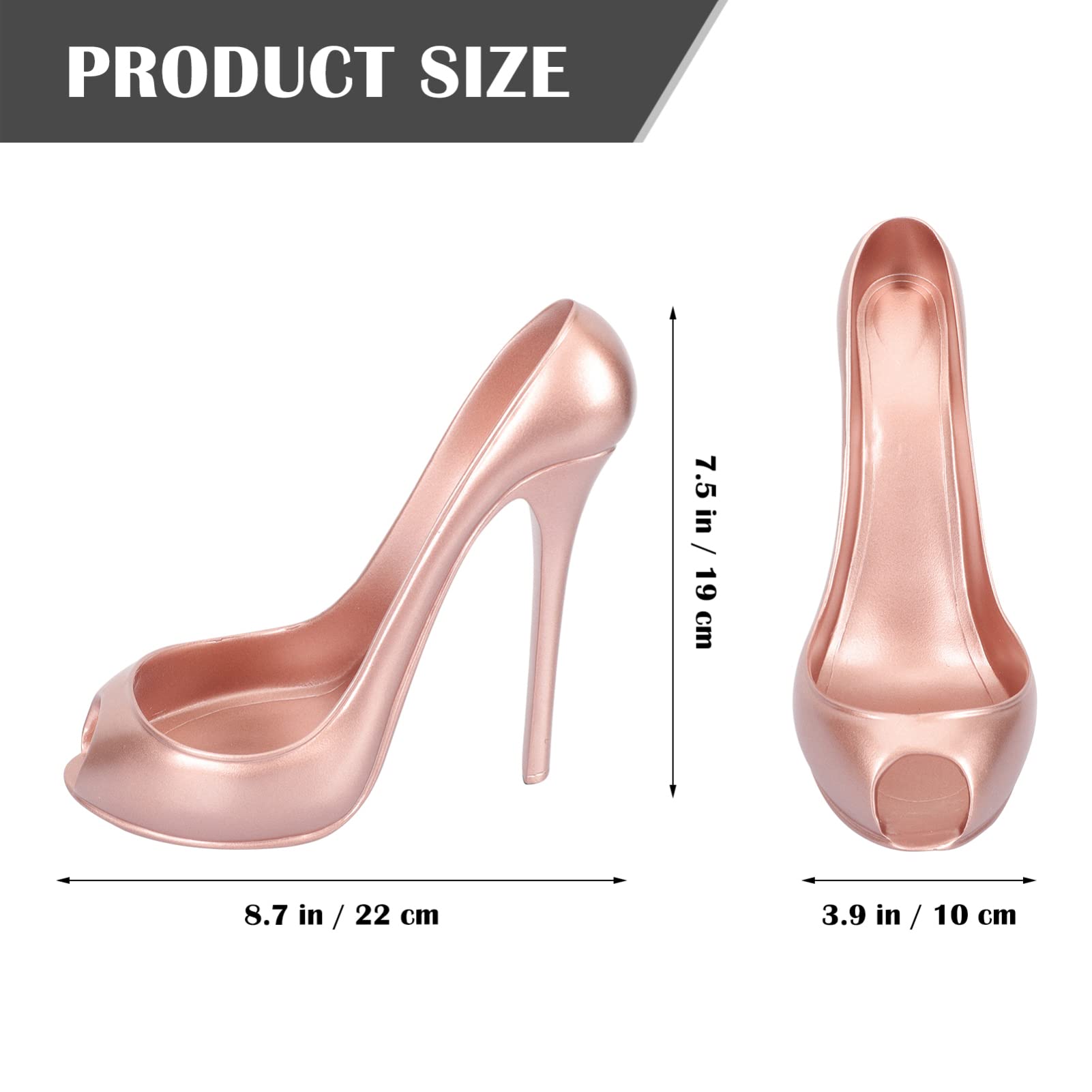 Zerodeko Shoe Wine Rack Holder Wine Rack Holder High Heel Design Rack Wine Bottle Holder Desktop Table Centerpiece Home Decorations for Kitchen Restaurant Bar Hotel Pink