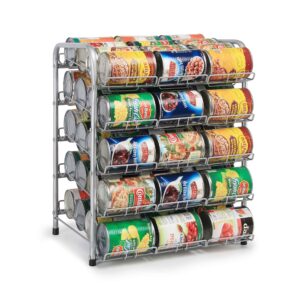 rice rat can organizer for pantry, can rack can storage dispenser for canned food (5 tiers)