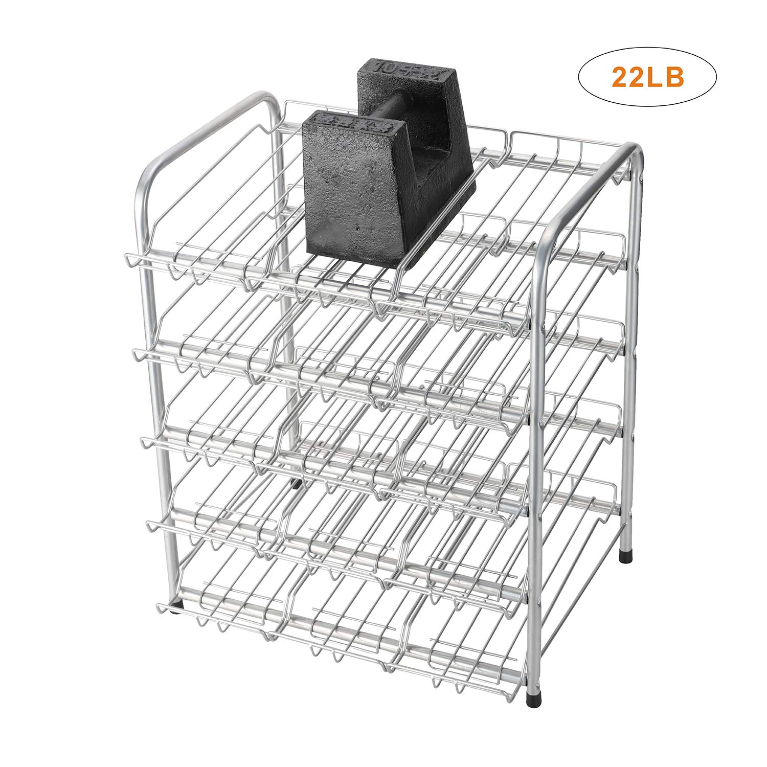 Rice rat Can Organizer for Pantry, Can Rack Can Storage Dispenser for Canned Food (5 tiers)