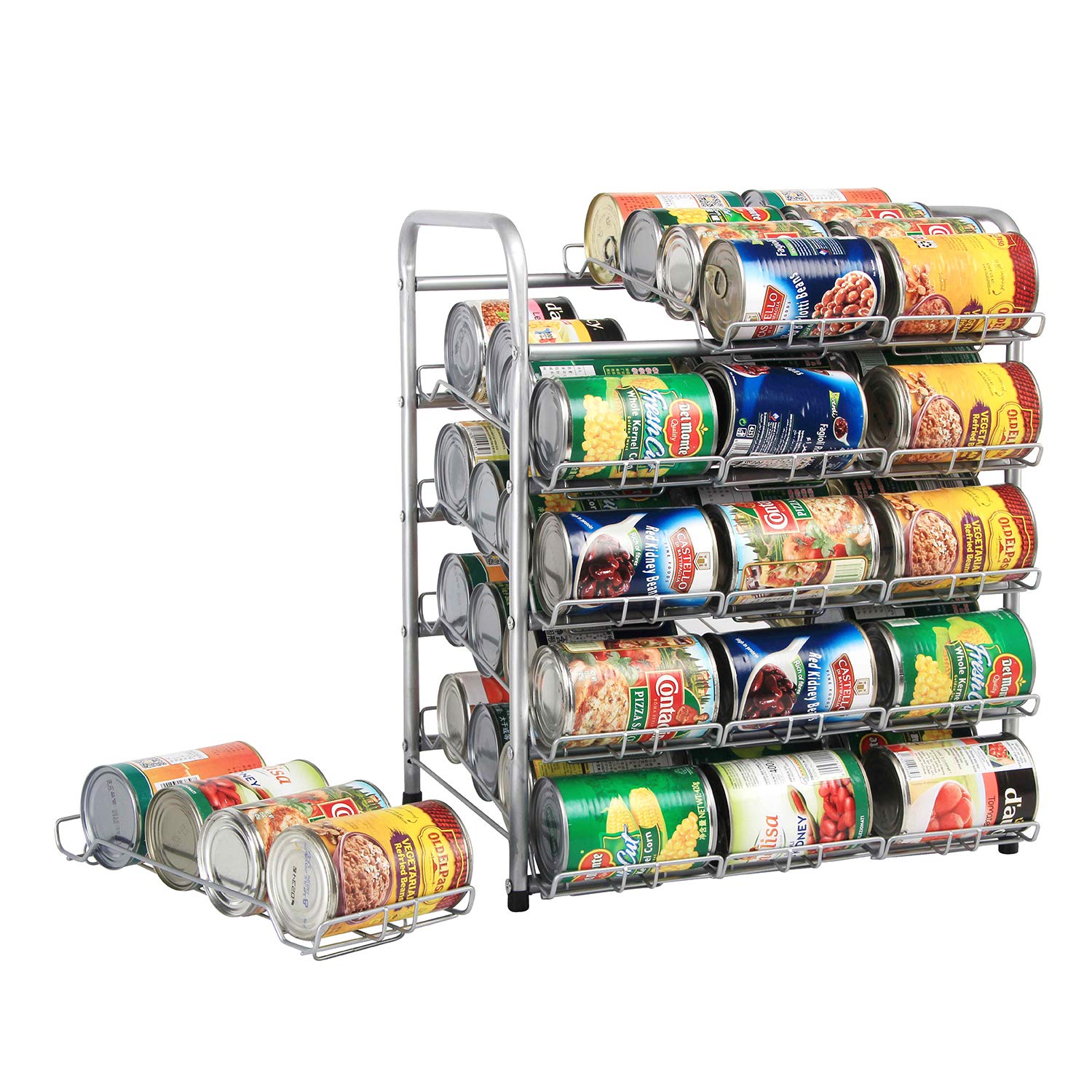 Rice rat Can Organizer for Pantry, Can Rack Can Storage Dispenser for Canned Food (5 tiers)