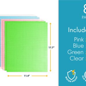 2 Pack Oven Liners and 8 Pack Refrigerator Liners Sheet Bundle - Say Goodbye to Messy Spills and Stains BPA & PFOA Free Kitchen Accessories