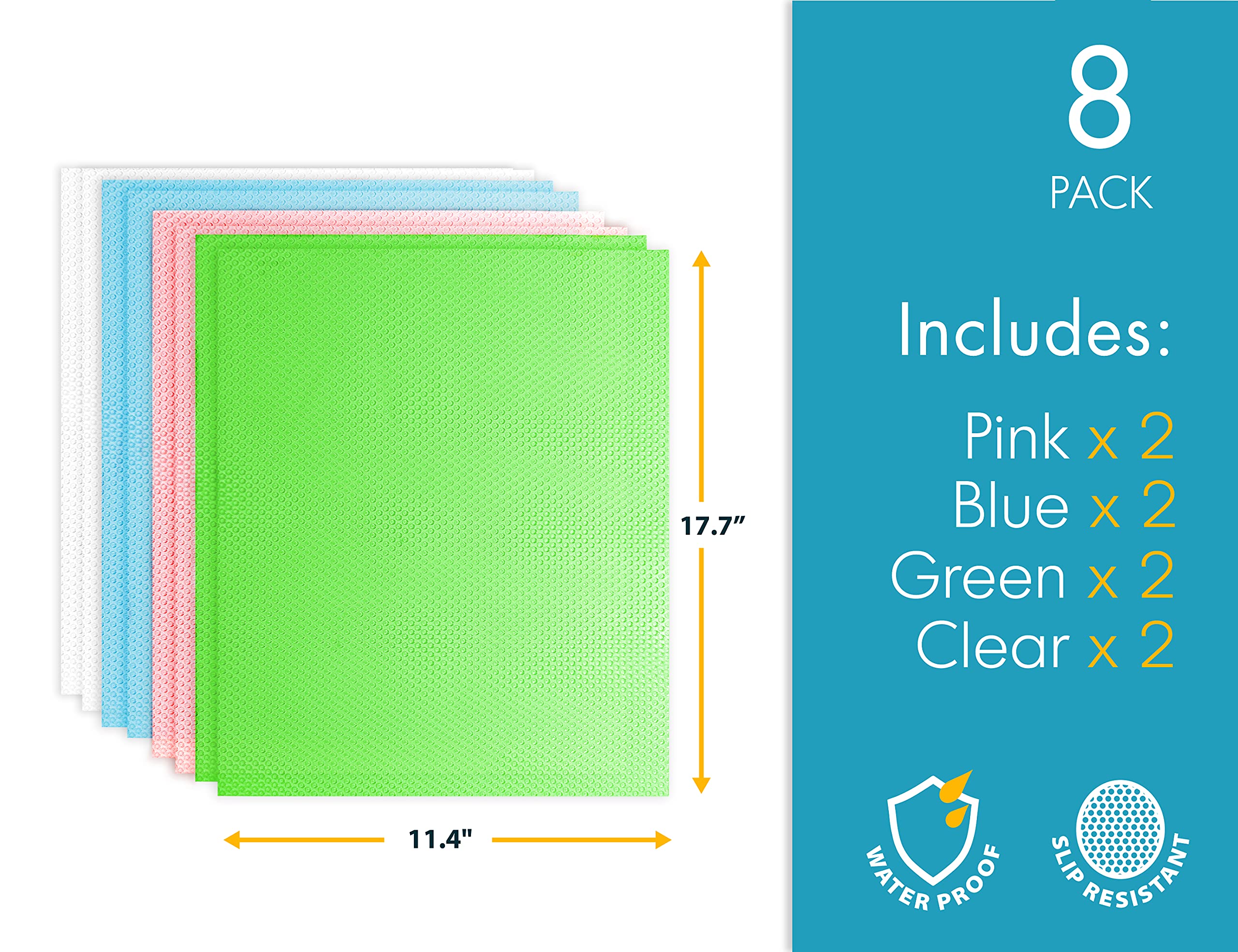 2 Pack Oven Liners and 8 Pack Refrigerator Liners Sheet Bundle - Say Goodbye to Messy Spills and Stains BPA & PFOA Free Kitchen Accessories