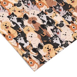 Happy Dogs Pattern Contact Paper | Shelf Liner Drawer Liner Peel and Stick Paper 1115 18in x 48in (4ft)