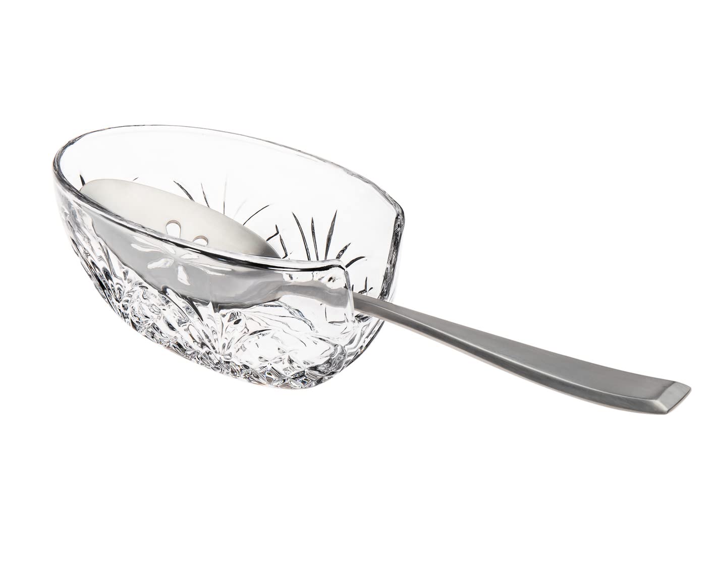 Godinger Spoon Glass Cutlery Caddy Organizer, Kitchenware, Flatware & Storage