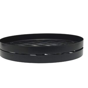 Gourmet Basics by Mikasa Haven 2-Tier Lazy Susan, Black