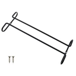 zzhxsm under cabinet wine glass rack black wine glass hanger rack holder hanging shelf rail