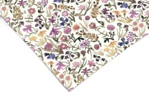 watercolor floral contact paper | shelf liner | drawer liner | peel and stick paper 686 24in x 48in (4ft)