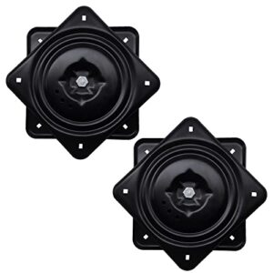 frassie 2 pack 10.2" square swivel plate replacement, ball bearing swivel square turntable for recliner chair or furniture