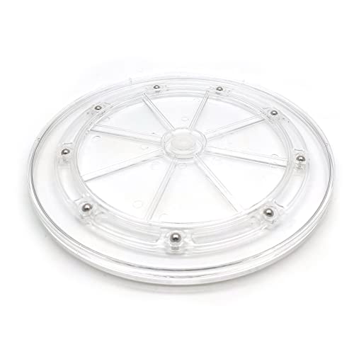 Rotating Lazy Susan,Autuwintor Lazy Susan Acrylic Organizer Clear,8-Inches,Swivel Plate Casters Set of 4