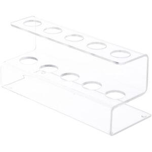 plymor clear acrylic flatware display stand, 3.25" h x 7" w x 3" d (6 pack)