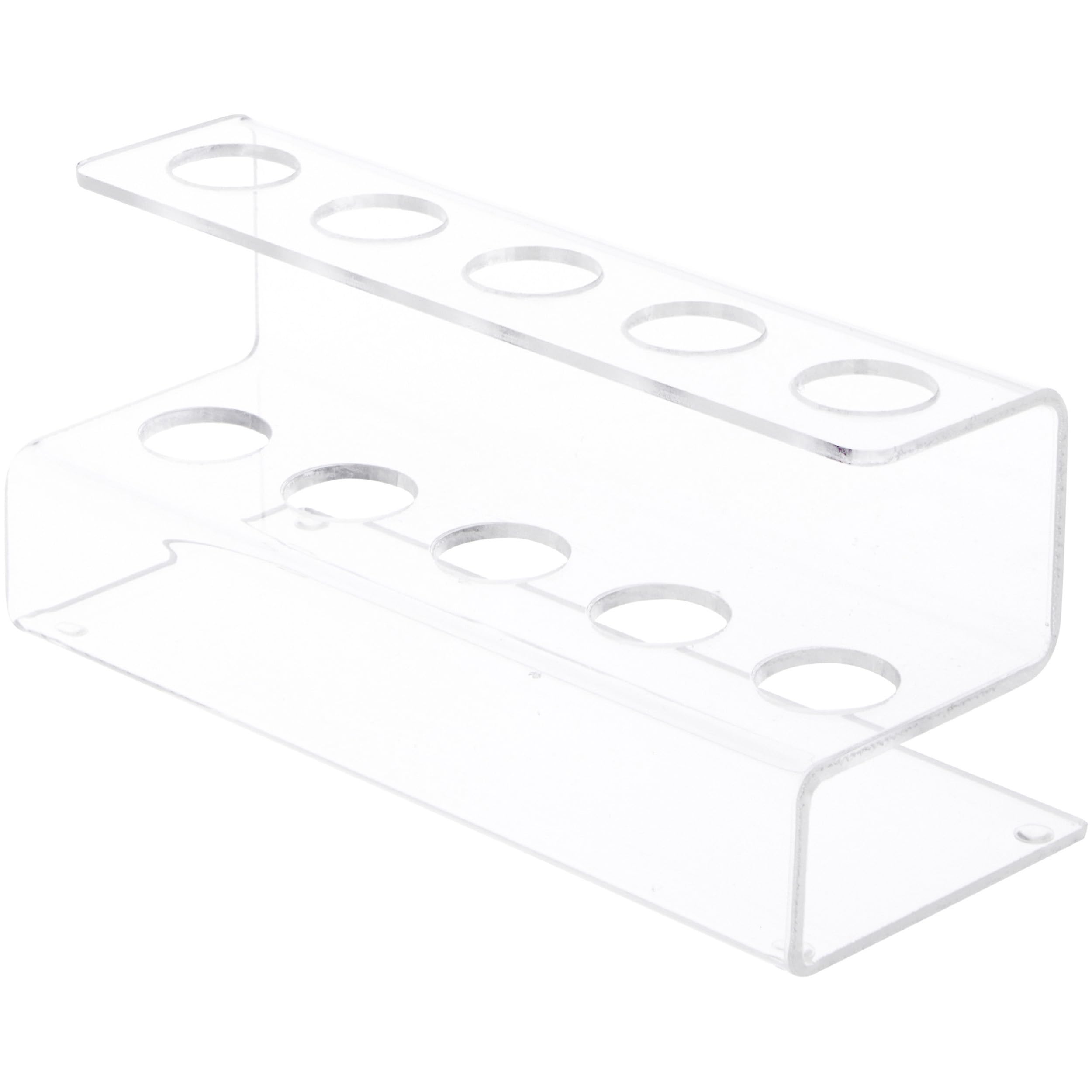 Plymor Clear Acrylic Flatware Display Stand, 3.25" H x 7" W x 3" D (6 Pack)