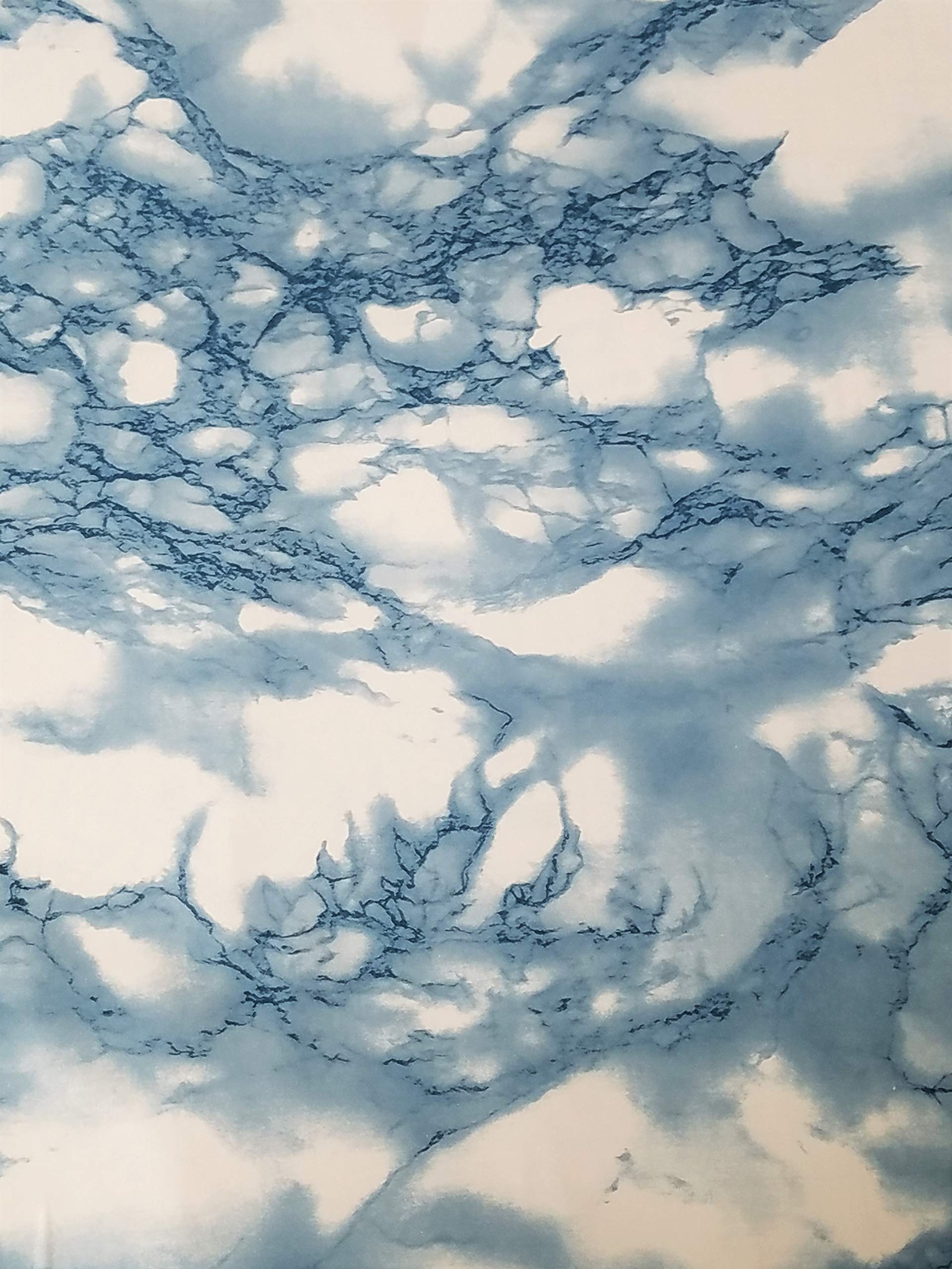 Zip Tac Marble Blue (Clouds) Contact Paper (9 Ft X 18in) #267