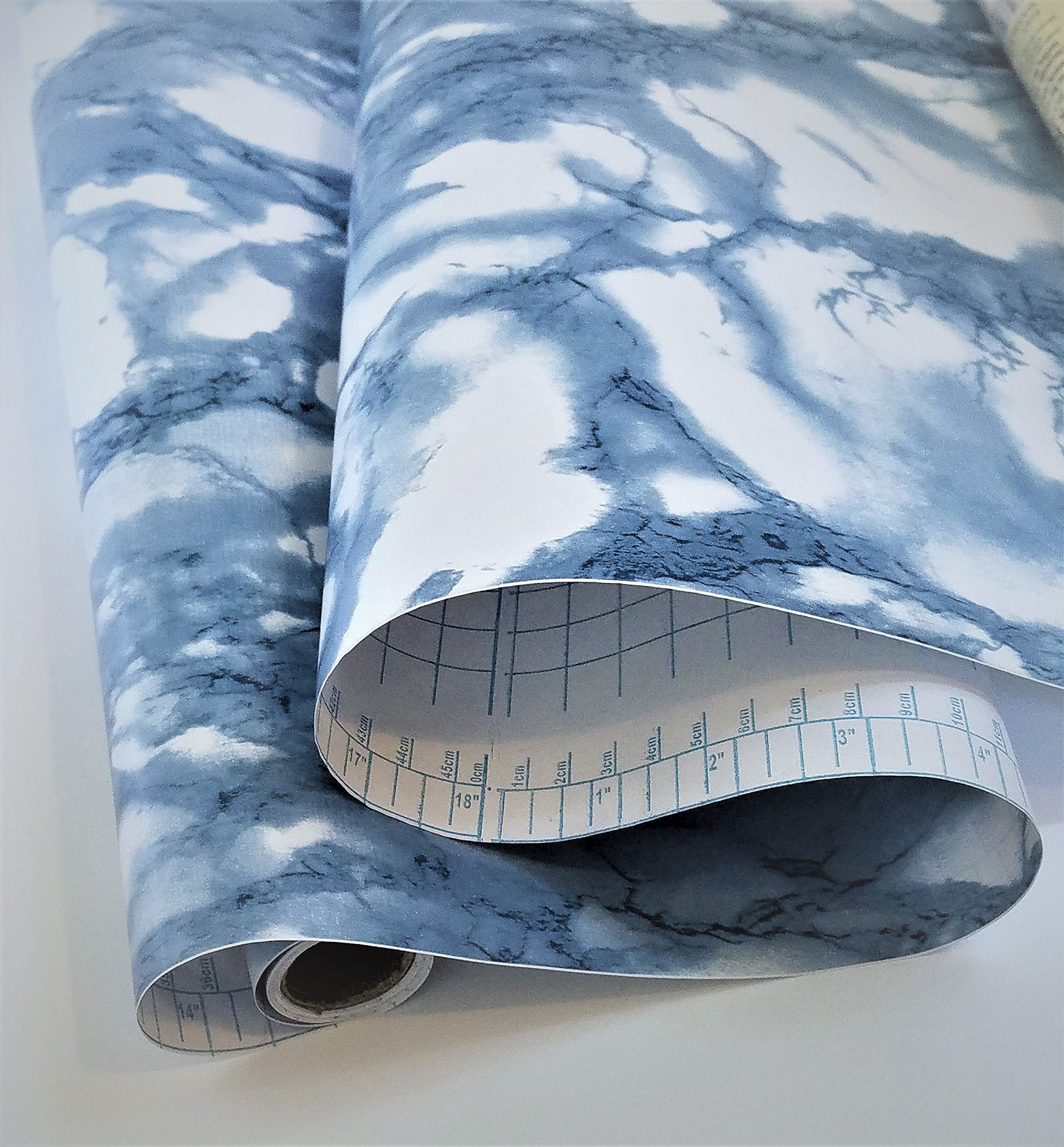 Zip Tac Marble Blue (Clouds) Contact Paper (9 Ft X 18in) #267