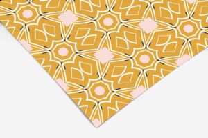 yellow gold geometric contact paper | shelf liner | drawer liner | peel and stick paper 336