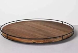 hearth and hand with magnolia tray collection (lazy susan, 18 inch)