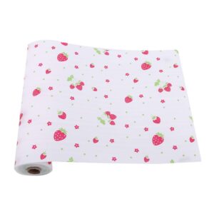 sperrins 300 * 30cm waterproof polka dots strawberry paper roll shelf drawer liner table paper placemat desk mat for kitchen cabinets drawer dresser pantry closet