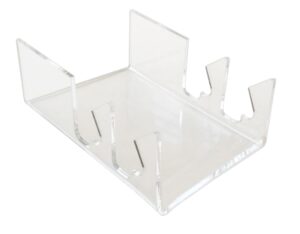 thb products 2 piece modern dinnerware plate upright display stand holder (item# 101176)