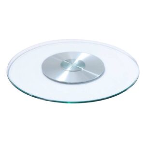 qqxx round tempered glass table top,thick glass lazy susan turntable,round tabletop rotating serving tray for dining table restaurant rotatable service tray,a,70cm/28inch