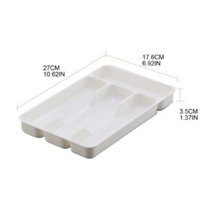 beertoy 2pcs Cutlery Storage Tray Tableware Organizer Spoon Fork Separation Box Kitchen Drawer Container for Cabinet Home tableware organizer for cabinet