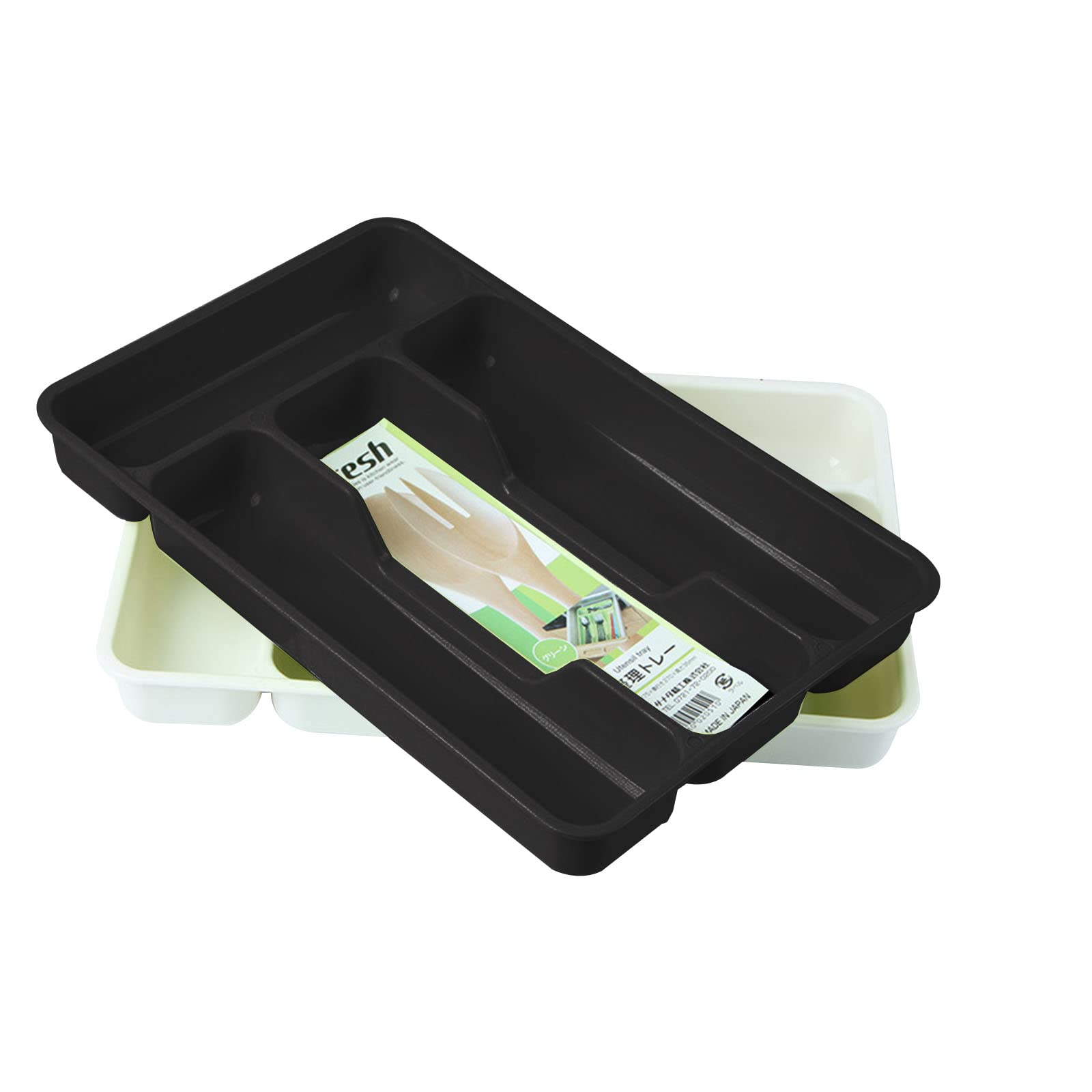 beertoy 2pcs Cutlery Storage Tray Tableware Organizer Spoon Fork Separation Box Kitchen Drawer Container for Cabinet Home tableware organizer for cabinet