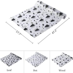 Shelf Liners,Non-Adhesive EVA Cabinet Drawer Liner Fridge Pad,Waterproof Kitchen Refrigerator Mat, Washable Cupboard Liners for Kitchen Home 17.7"×47.2" (Wave Point)