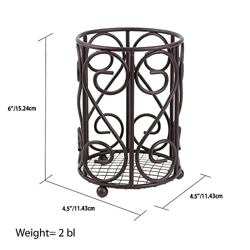 Scroll Collection Steel Cutlery Holder Steel Bronze